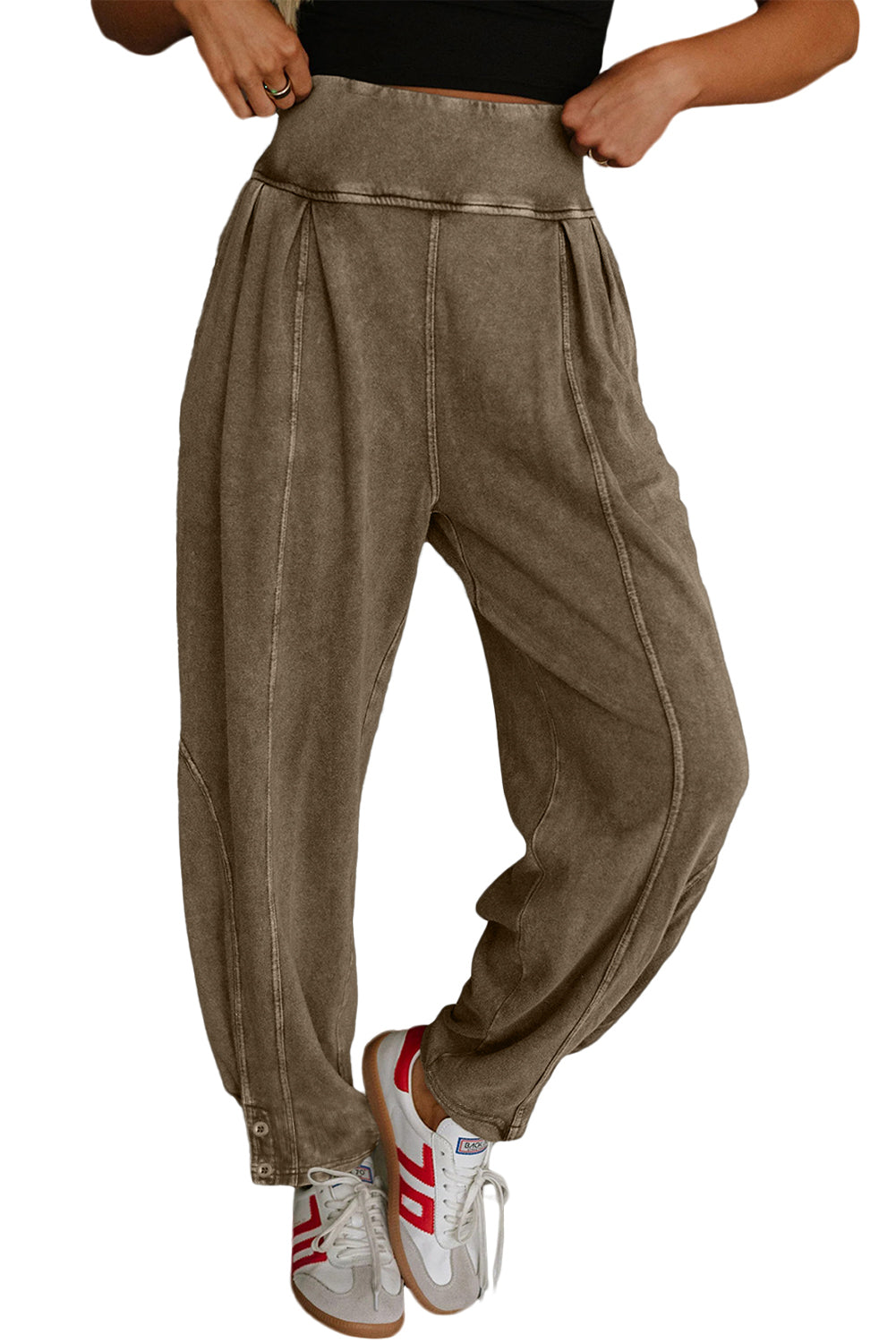 Jogger Style High Waist Pants