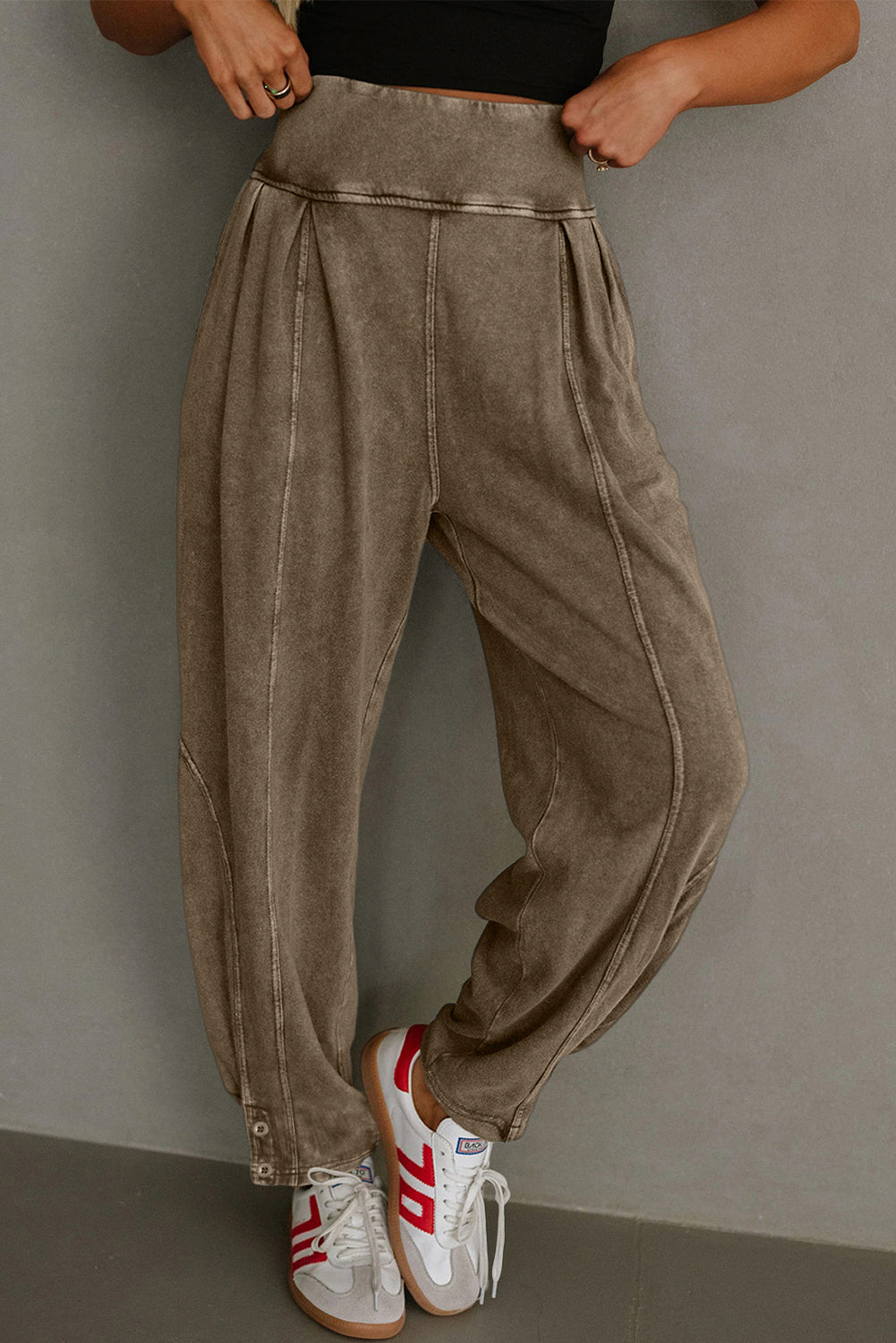 Jogger Style High Waist Pants