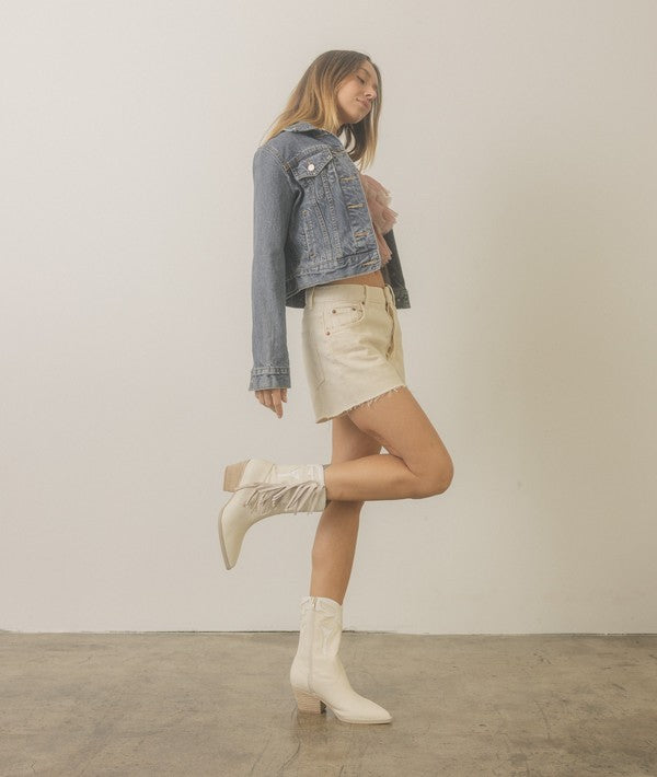 Oasis Society Millie - Fringe Framed Bootie