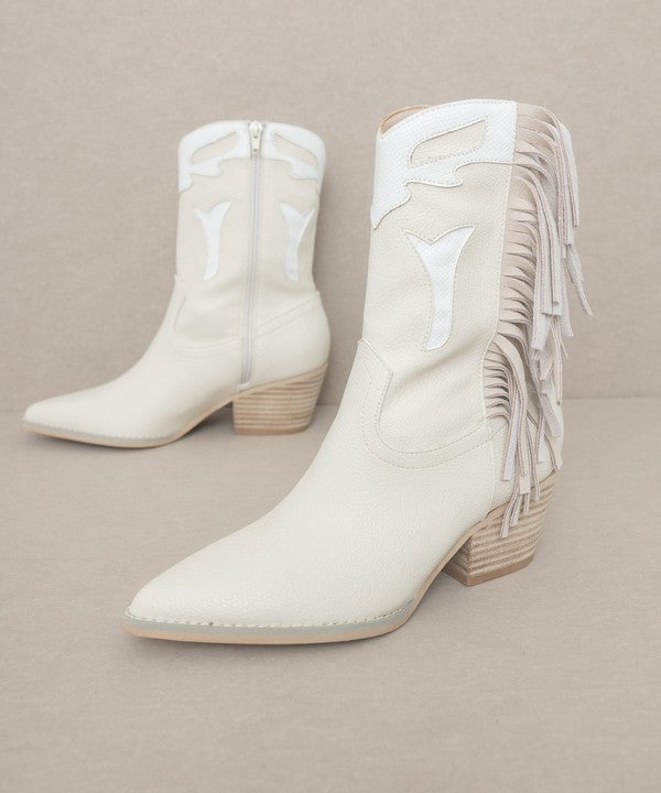 Oasis Society Millie - Fringe Framed Bootie