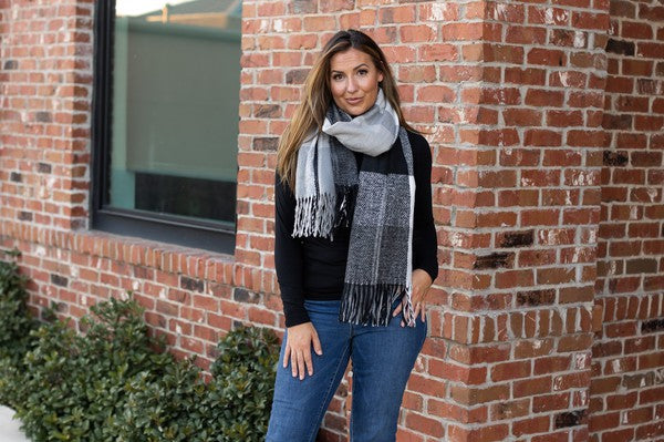 The Fallon Colorful Plaid Scarf