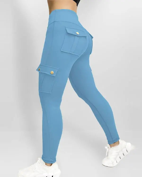 Pocket Design Butt Lifting Active Pants