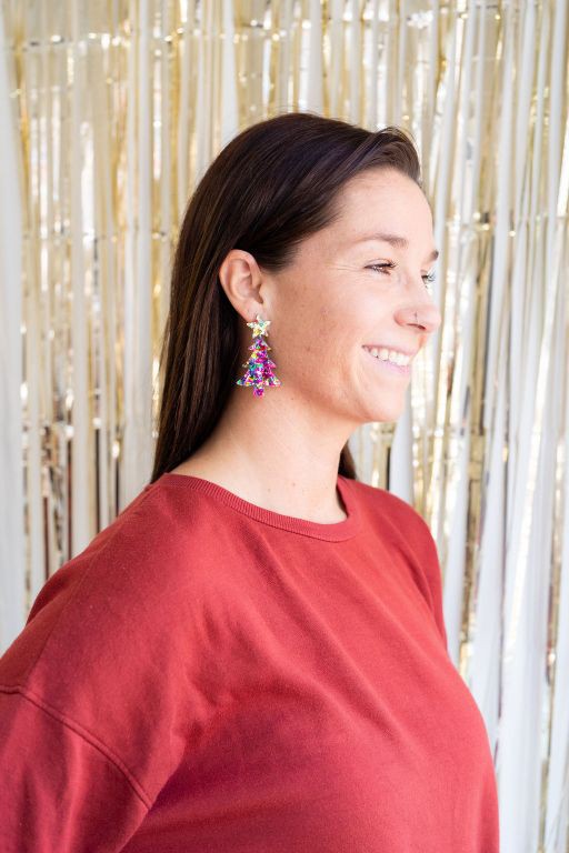 Christmas Trees - Pink Sparkle