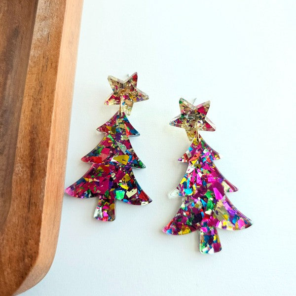 Christmas Trees - Pink Sparkle