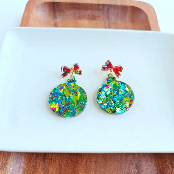 Christmas Ornament - Green Sparkle