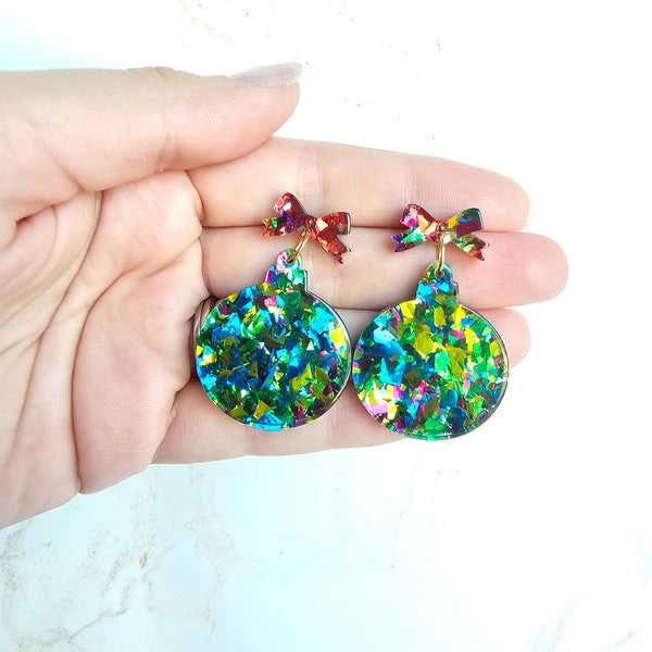 Christmas Ornament - Green Sparkle