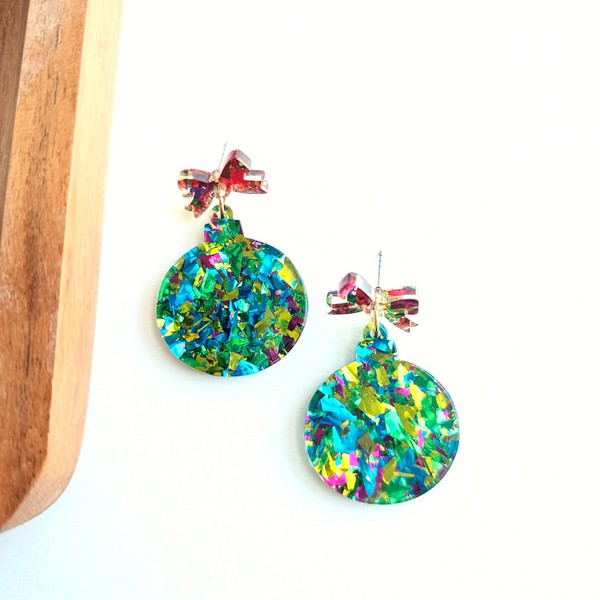 Christmas Ornament - Green Sparkle