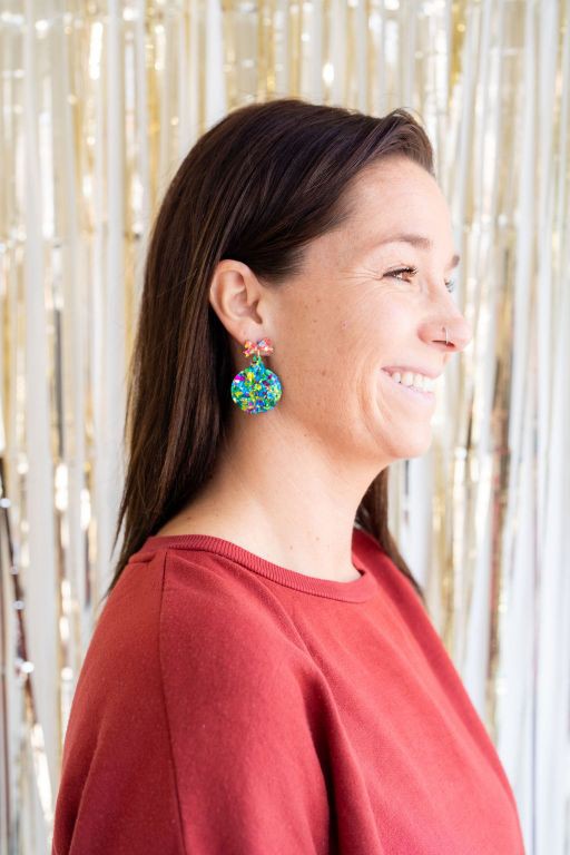 Christmas Ornament - Green Sparkle