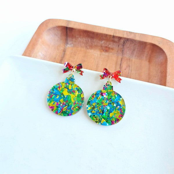 Christmas Ornament - Green Sparkle