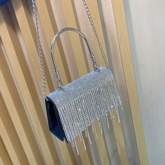 Evening bag Shiny Tassel Rhinestone