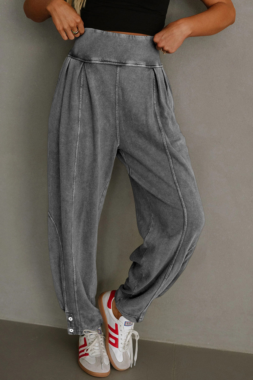 Jogger Style High Waist Pants