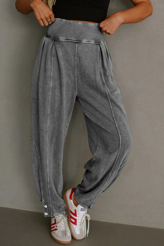 Jogger Style High Waist Pants