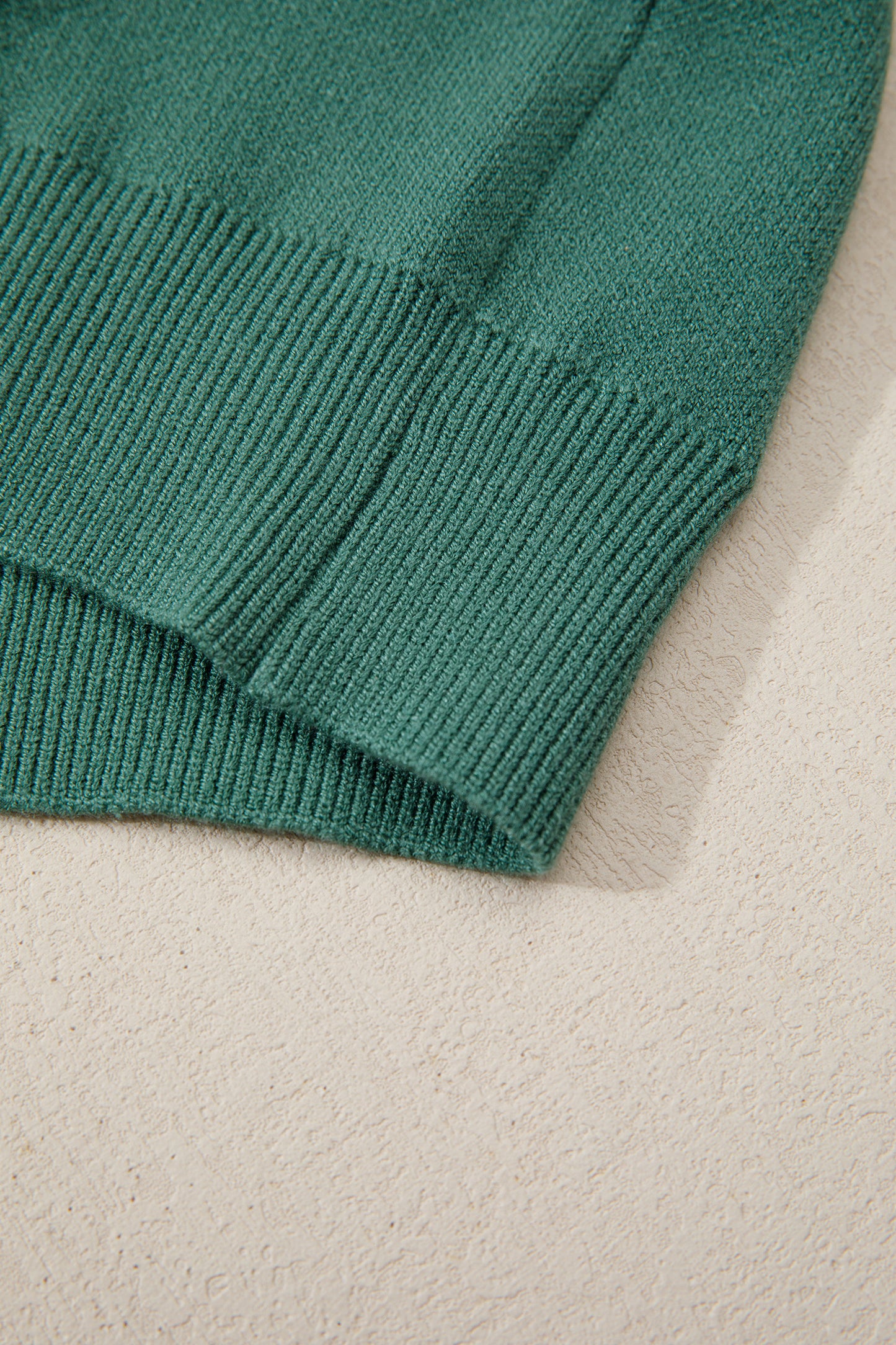 Blackish Green HO HO HO MERRY CHRISTMAS Drop Shoulder Loose Sweater